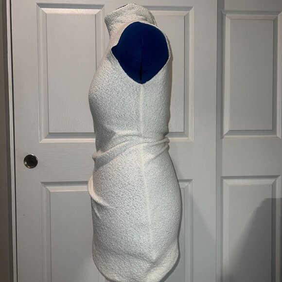 NWT - HELMUT LANG - DEAL MOCK ASYMMETRIC SWEATER TANK (IVORY) - LARGE - Picture 5 of 7